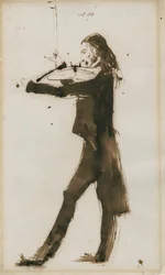 Portret van Niccolò Paganini 1782-1840