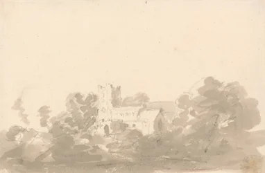 Kerk in bomen