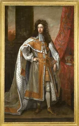 Koning Willem III van Engeland 1650-1702 in zijn kroningsgewaad