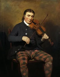 Portret van de violist en componist Niel Gow 1727-1807