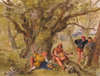 Zoals je het leuk vindt: Act II, Scene V. Onder de groenblijvende boom, gezongen door Amiens, ca. 1875