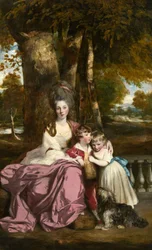 Lady Elizabeth Delmé en haar kinderen, 1777-1779