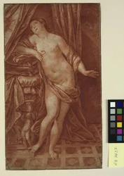 Dood van Cleopatra, naar een schilderij van Guido Reni