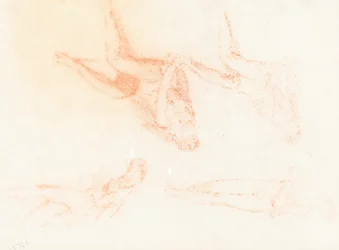 Studies voor "De Wijze en Dwaze Maagden" [recto]