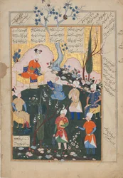 Geboorte van Zal, Folio uit een Shahnama Boek der Koningen