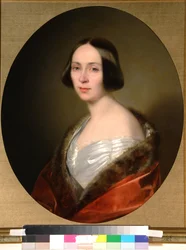 Portret van gravin Louise Trofimovna Golitsyna (1810-1887), geboren Baranova