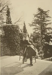 Russische auteur Leo Tolstoy, Gaspra, Krim, Rusland, 1902