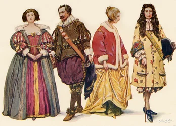 Kleding tijdens de Regeringen van Karel I en II, en Jacobus II, 1640-1686, 1903, 1937