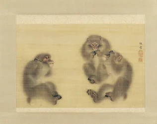 Apen: Hoor Geen Kwaad, Zie Geen Kwaad, Spreek Geen Kwaad, c.1820