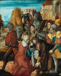 Sint Veronica presenteert haar sluier aan Christus op weg naar Calvarie, ca. 1515-1520