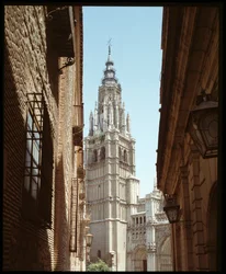 Gotische kunst: uitzicht op de Kathedraal Sainte Marie (13e-15e eeuw) Toledo, Spanje