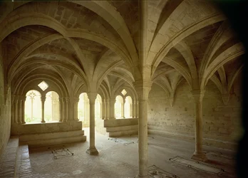 Interieur van het kapittelhuis, 12e-13e eeuw
