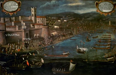 Moors schip in de Grao van Vinaroz