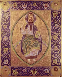 Plaquette met Christus die zegent
