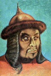 Portret van Dzjengis Khan (Temudjin)