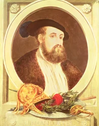 Portret van Hernan Cortes (1485-1547)