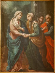 Heiligdom (Santuario de Queralt). De kerk. Interieur. Schilderij. 19e eeuw