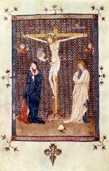 Scène van de kruisiging (miniatuur)
