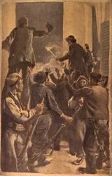 De Proclamatie van de Revolutionaire Raad in het Stadhuis van Barcelona, 29 september 1868