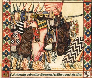 De stier van Plasencia, Lied 144, miniatuur uit het cantiek van Sint Maria