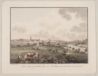 Odense op Funen, vanaf de oostkant