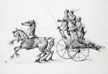 Dood in Barouche, ca. 1850-1890