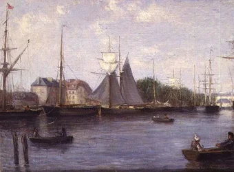 Uitzicht op Caen