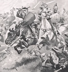 Slag bij Shrewsbury, 21 juli 1403, illustratie uit 