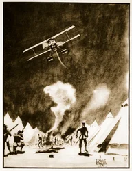 Het Bombarderen van de Turken bij de Dardanellen, illustratie uit 
