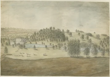 Himley Hall: aquarel schilderij