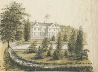 Madeley - Oud Huis: aquarel tekening, nd [1762-1802]