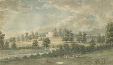Somerford Hall: aquarel schilderij, nd [1762-1802]