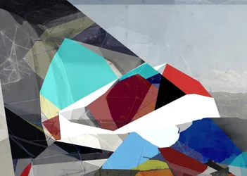 Kleurrijke geometrische abstractie