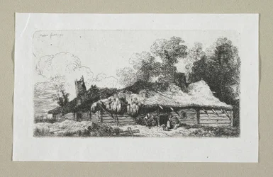 Landschap met Poolse boerderij