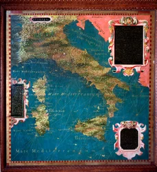 Kaart van Italië en Corsica
