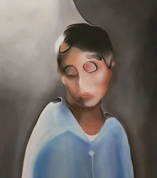 Melancholisch abstract portret