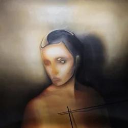 Portret van een mysterieuze vrouw