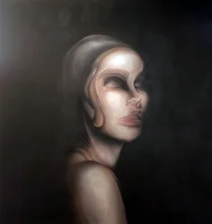 Surrealistisch vrouwenportret
