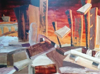 Warme abstracte vormen