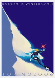 Officiële poster voor de XX Olympische Winterspelen 2006 in Turijn