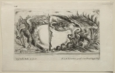 Collectie van Verschillende Caprices en Nieuwe Ontwerpen van Cartouches en Ornamenten: Nr. 14