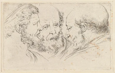 Drie hoofden van filosofen