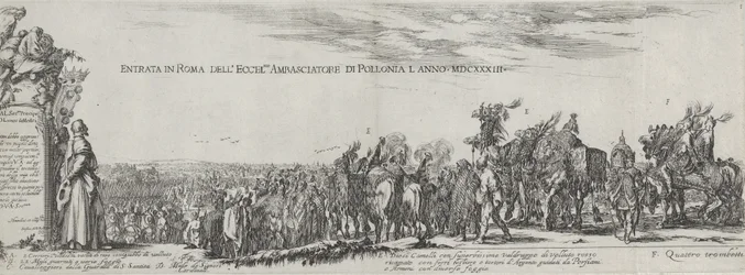 Intocht van de Poolse Ambassadeur in Rome, 1633