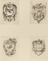 Vier emblemen voor de begrafenis van Prins Francesco de Medici