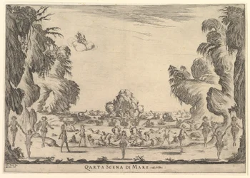 Vierde scène, de zee, uit Het huwelijk van de goden Le nozze degli Dei, 1637