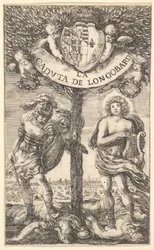 Frontispice voor De val van Longobardi La Caduta de Longobardi, gedichten door Sigismond B..., 1656