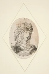 Hoofd van een Sultana