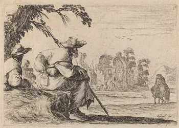 Zittende pelgrims