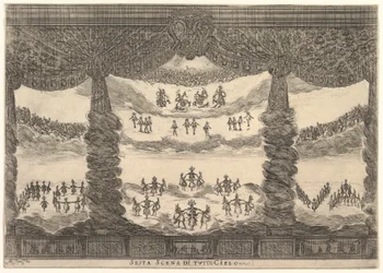 Zesde scène, de hemelen, uit Het huwelijk van de goden