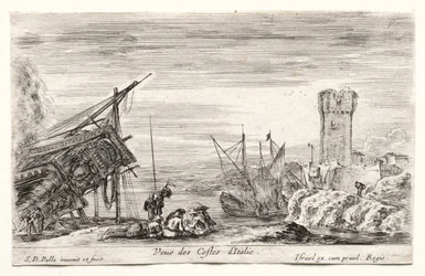 Uitzicht op de Italiaanse kust